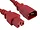 C14C15-RD-6F-ENC | Enet 6FT Red C14 to C15 Power Extension
