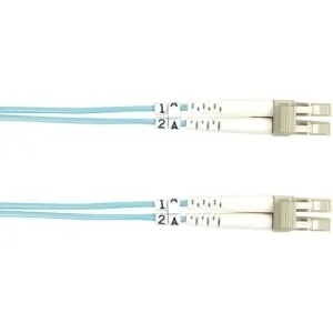 Black FO10G-002M-LCLC Fiber Patch Cable 2m 10 Gig Lc To Lc Aqu