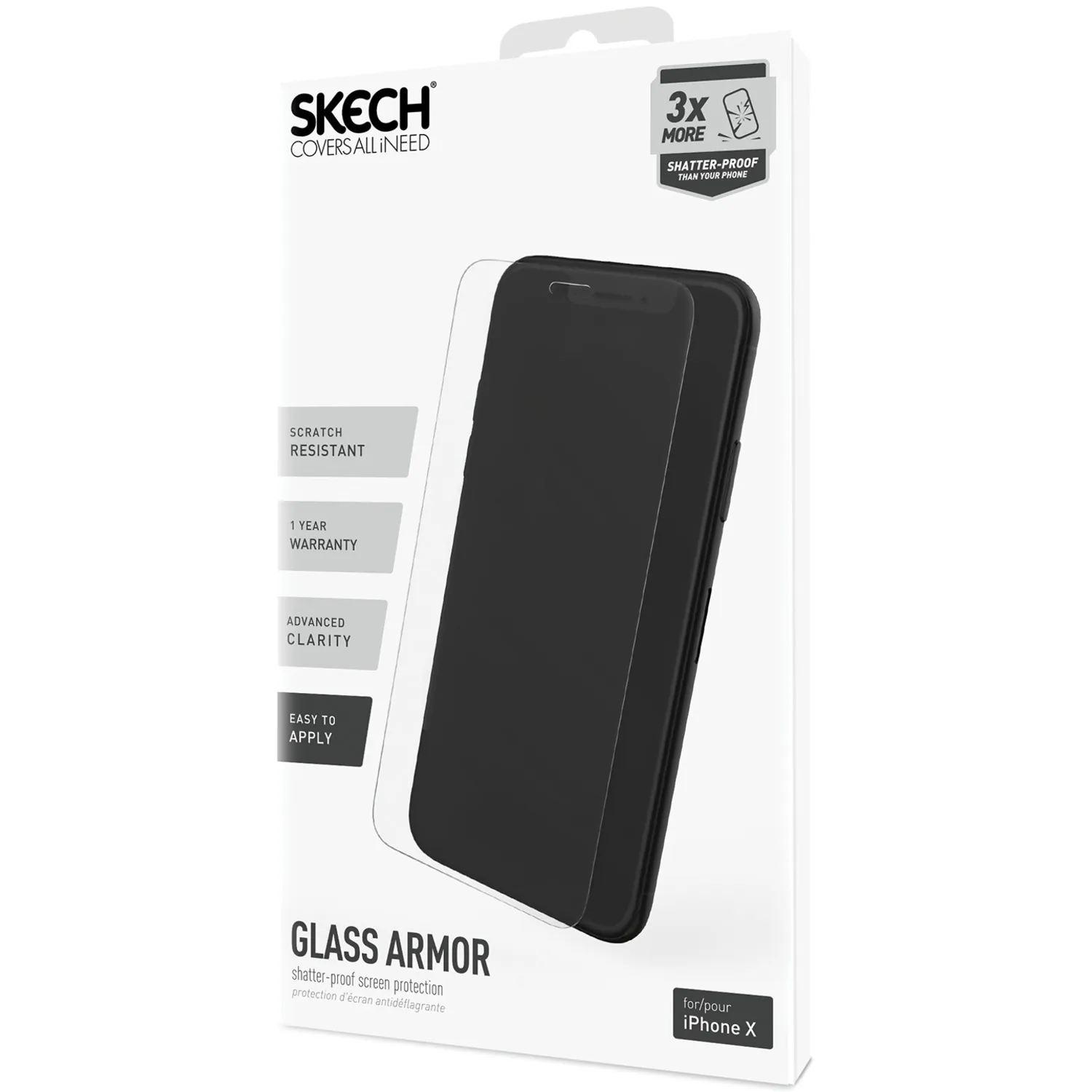 Skech SK41-GLP-CLR Glass Armor For Iphone Xsx