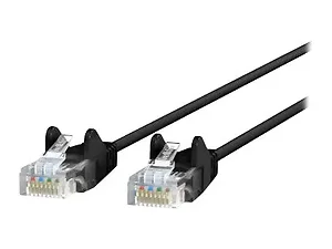 CE001B01-BLK-S | Belkin 1FT CAT6 UTP PATCH CBL SNAGLESS BLK