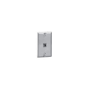 Hubbell Single Gang Wall Mount Phone Plate - Category 6,
