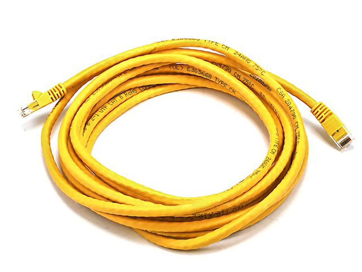 Monoprice 2312 Cat6 24awg  Cable_ 14ft Yellow