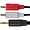 AH205R | Acer RCA 3.5mm to Dual RCA Y-Adapter Cable, 3ft