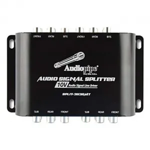 Audiopipe SPLIT3113RMT 1 In  3 Out 10v Audio Line Driver With Remote K