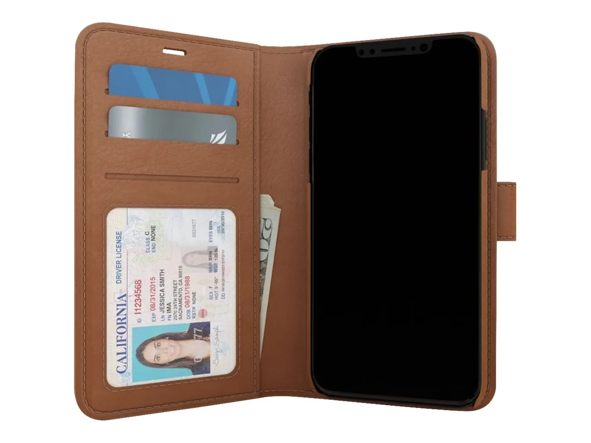 Skech SK62-PB-BRN Polo Book For Iphone 6.5in Brn