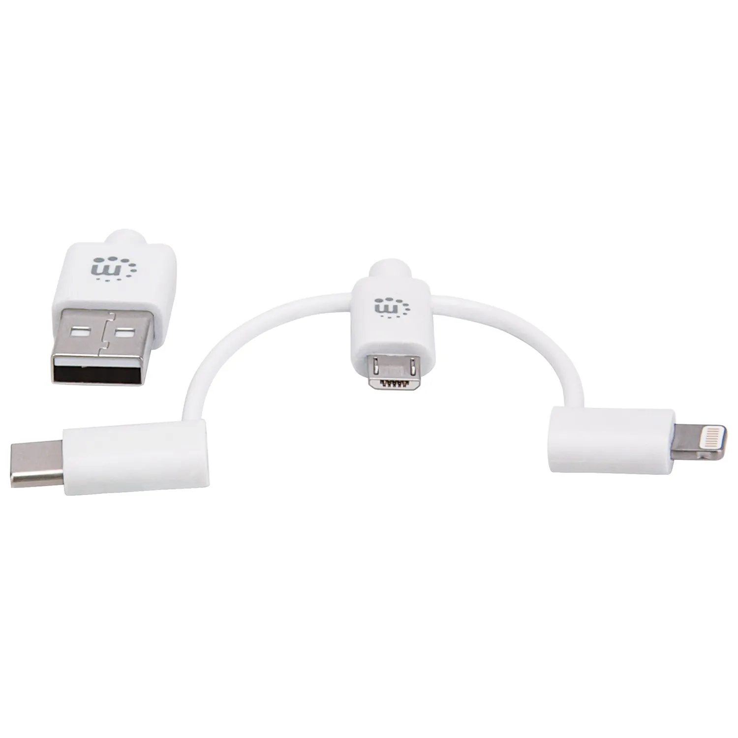 Manhattan 353434 3-in-1 Usb Charging And Data Cable