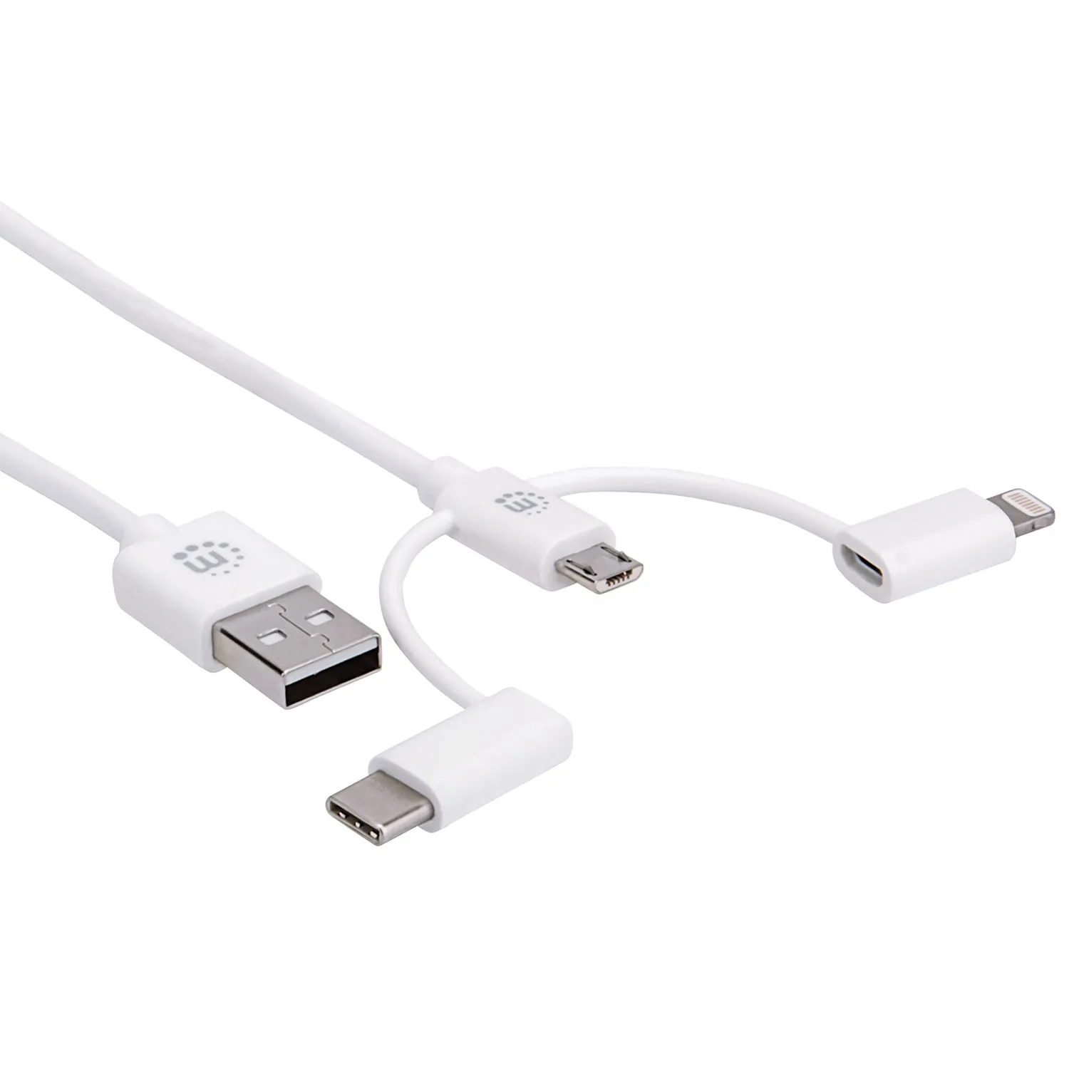 Manhattan 353434 3-in-1 Usb Charging And Data Cable