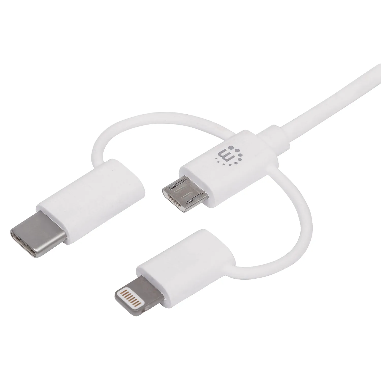 Manhattan 353434 3-in-1 Usb Charging And Data Cable