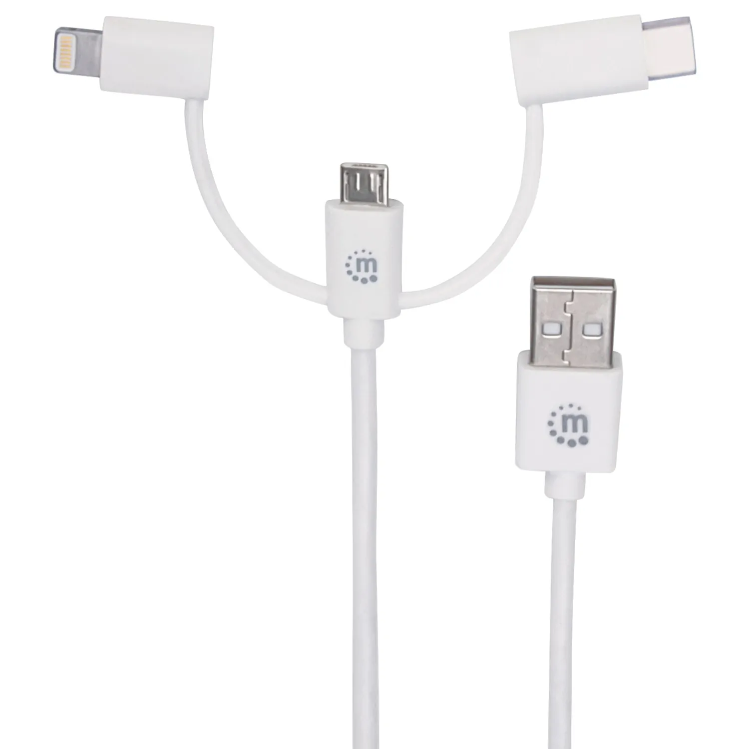 Manhattan 353434 3-in-1 Usb Charging And Data Cable