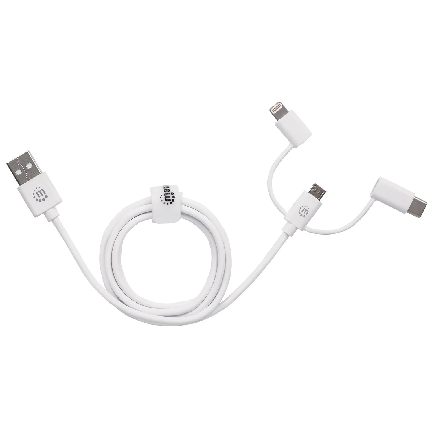 Manhattan 353434 3-in-1 Usb Charging And Data Cable