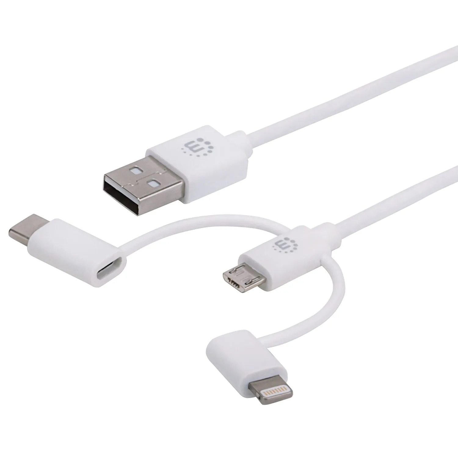 Manhattan 353434 3-in-1 Usb Charging And Data Cable