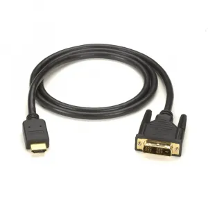 Black EVHDMI02T-003M 10ft Hdmi To Dvi Cable - Male To Male, Pvc