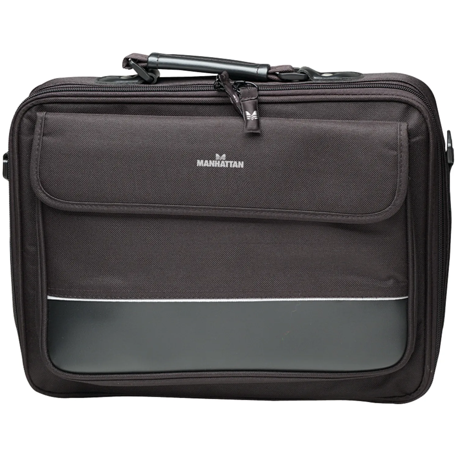 Manhattan 421430 Times Square 15.4 Widescreen Laptop Briefcase - Top L