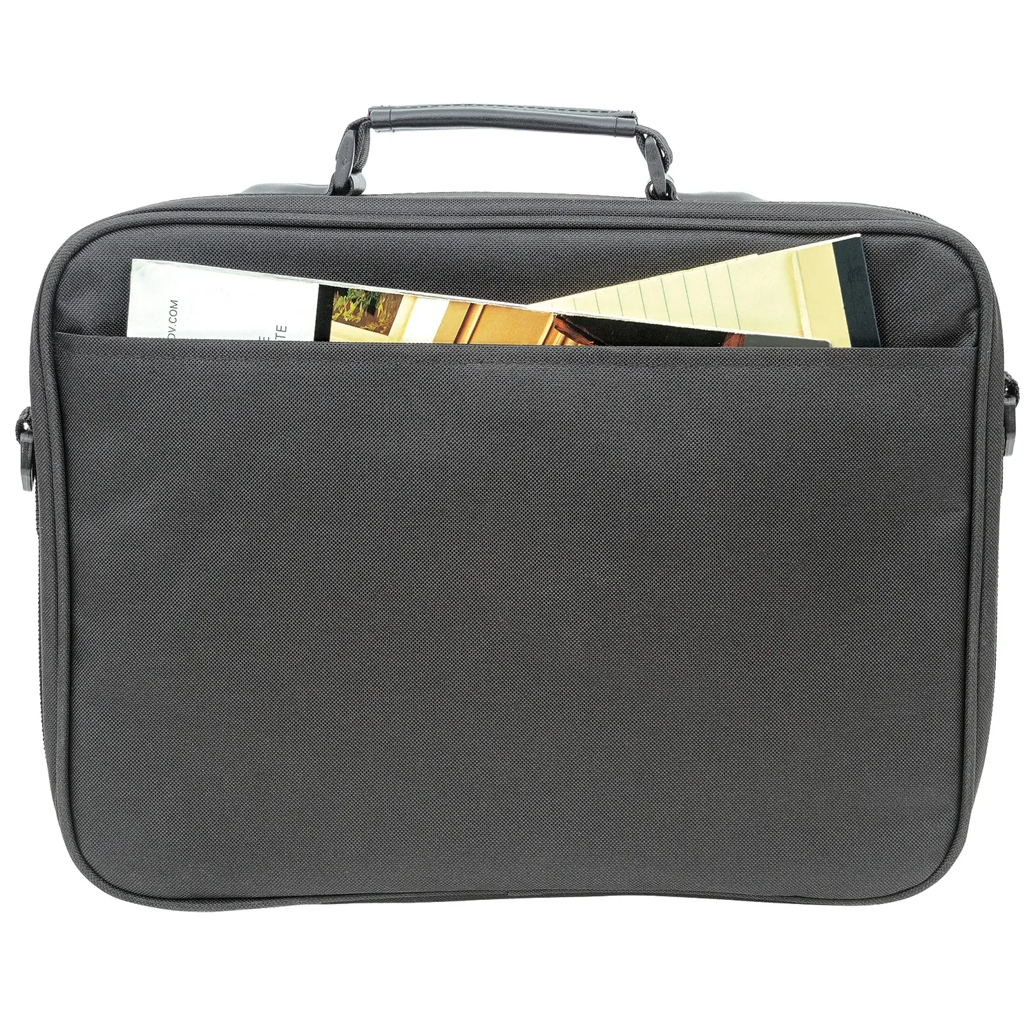 Manhattan 421430 Times Square 15.4 Widescreen Laptop Briefcase - Top L