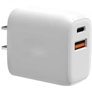 4xem 4XPOWERAC 38w Dual Port Wall Charger With Usb Type-c And Type-a