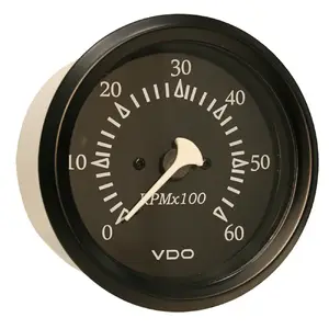 Vdo 333-11798 - VDO Allentare Black 6000RPM 3-3-8 (85mm)