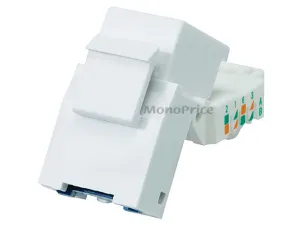 Monoprice 0310BK Cat5e Rj-45 Toolless Keystone  White