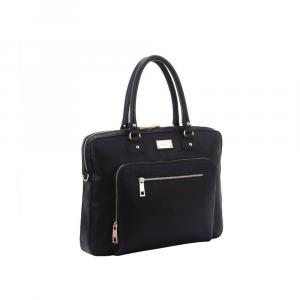 Eco SLLDN-BKBK-14 London Shoulder Bag Black  Black