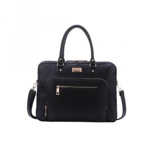 Eco SLLDN-BKBK-14 London Shoulder Bag Black  Black