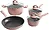 Gibson 12-Piece Rose Induction Cookware Set with Bakeware
