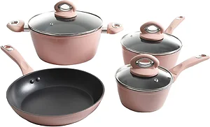 Gibson 12-Piece Rose Induction Cookware Set with Bakeware