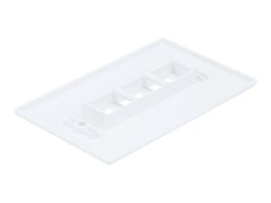 Monoprice 6729 Wall Plate For Keystone_ 3 Hole - White