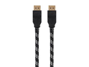 Monoprice 37920 Braided Displayport 1.4 Cable_ 6ft_ Gray