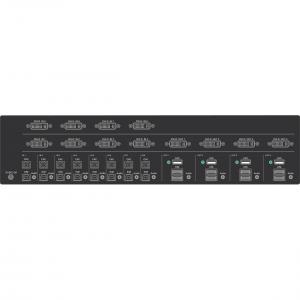 Black SS8P-DVI-8X4-UCAC Secure Niap 3.0 Km Switch - 8x4 Matrix, Dvi-i,