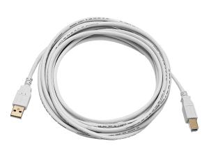 Monoprice 8618 Usb 2.0 A M To B M Cable 15ft - White