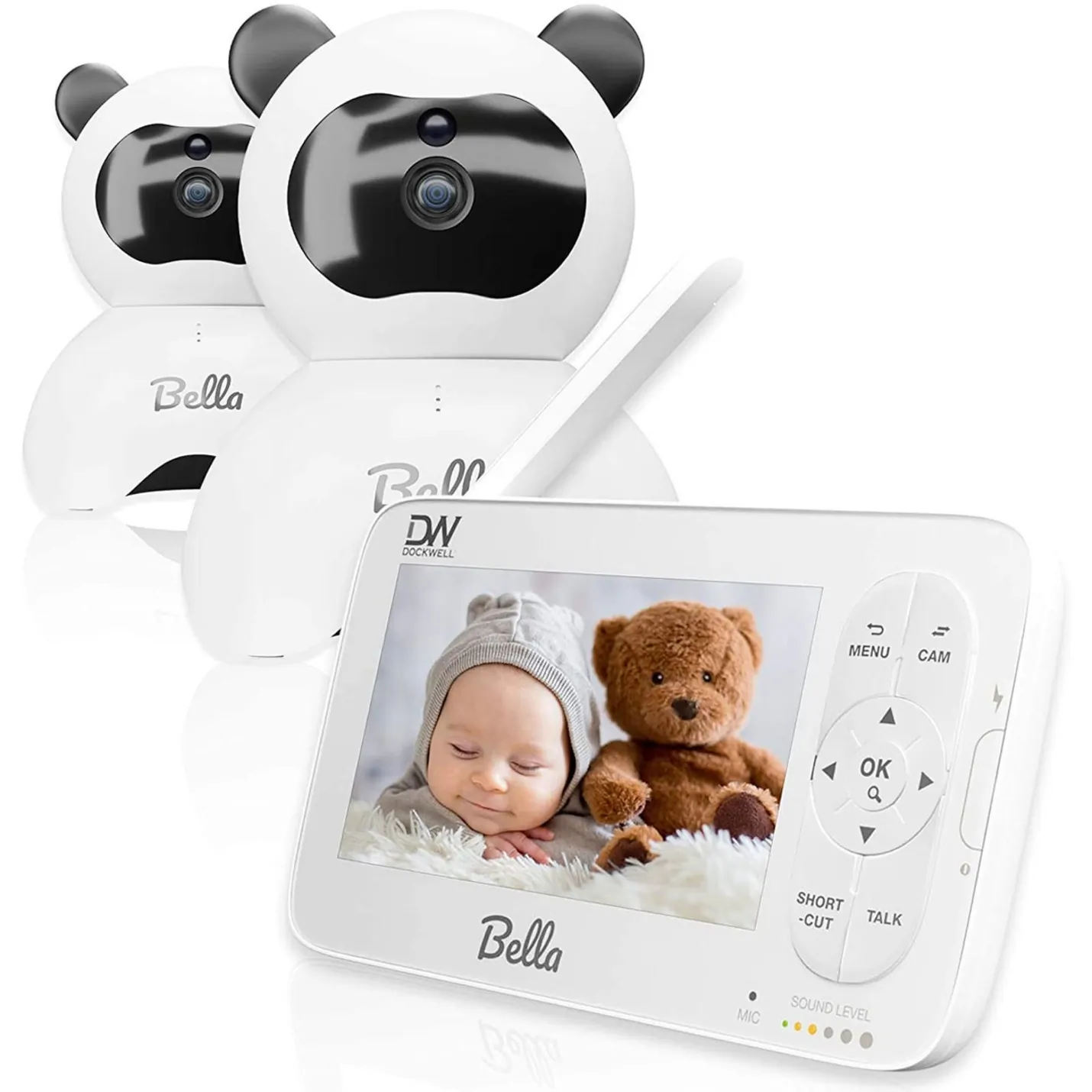 Dockwell BM-DXR801-MC2 Bella Video Baby Monitor 5in