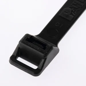 PLT6EH-C0 | Panduit Pan-Ty Black Lashing Ties - 2 ft - 100