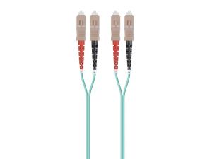 Monoprice 38343 Om3 Fiber Optic Cable -scupc-scupc_ Multi Mode_ Duplex