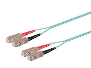 Monoprice 38343 Om3 Fiber Optic Cable -scupc-scupc_ Multi Mode_ Duplex