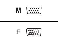 Black EVNPS06-0025-MF Vga Video Cable With Ferrite Core, Male