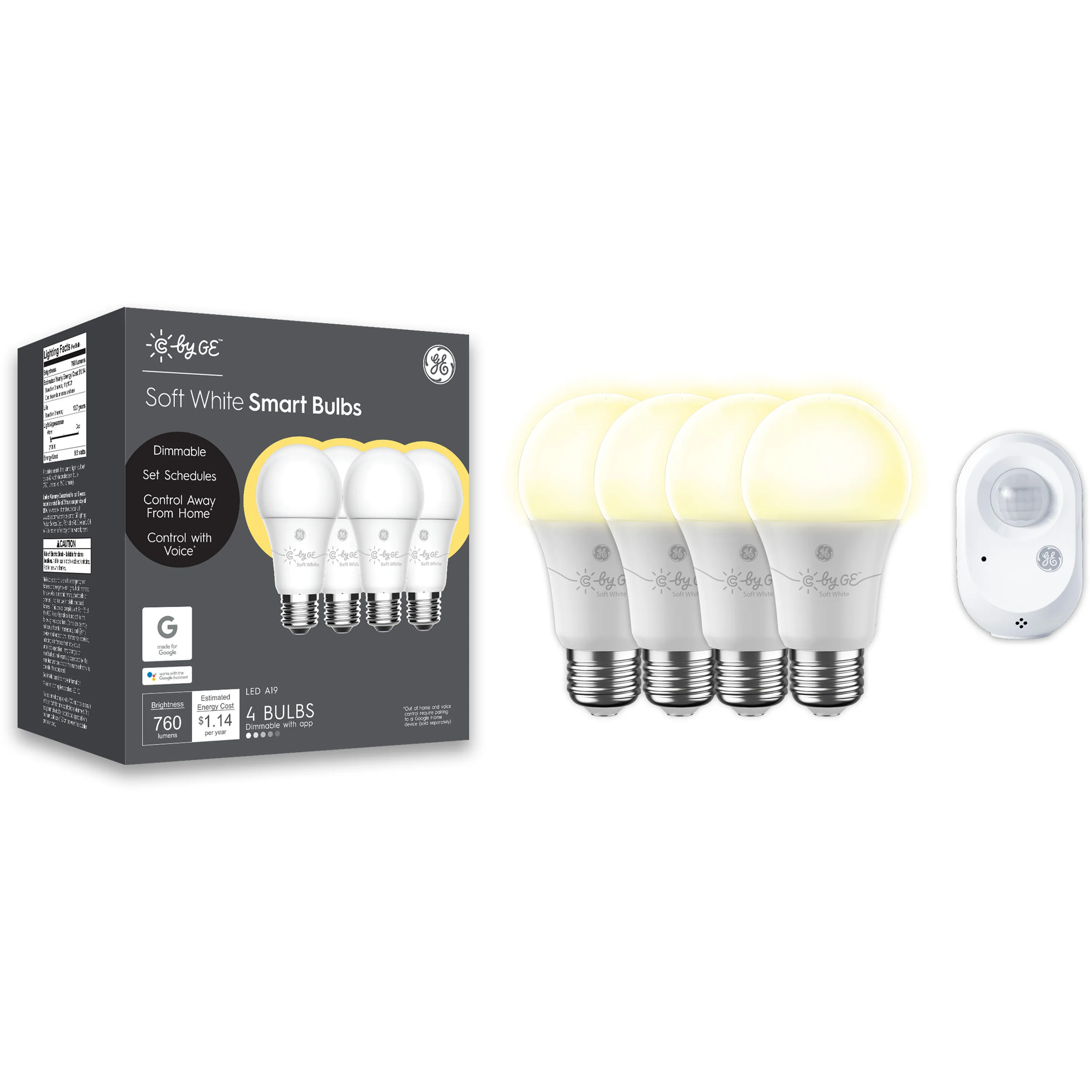 Savant 4PKWHMOTN-K 4pk Smt Bulb Wmotion Sen