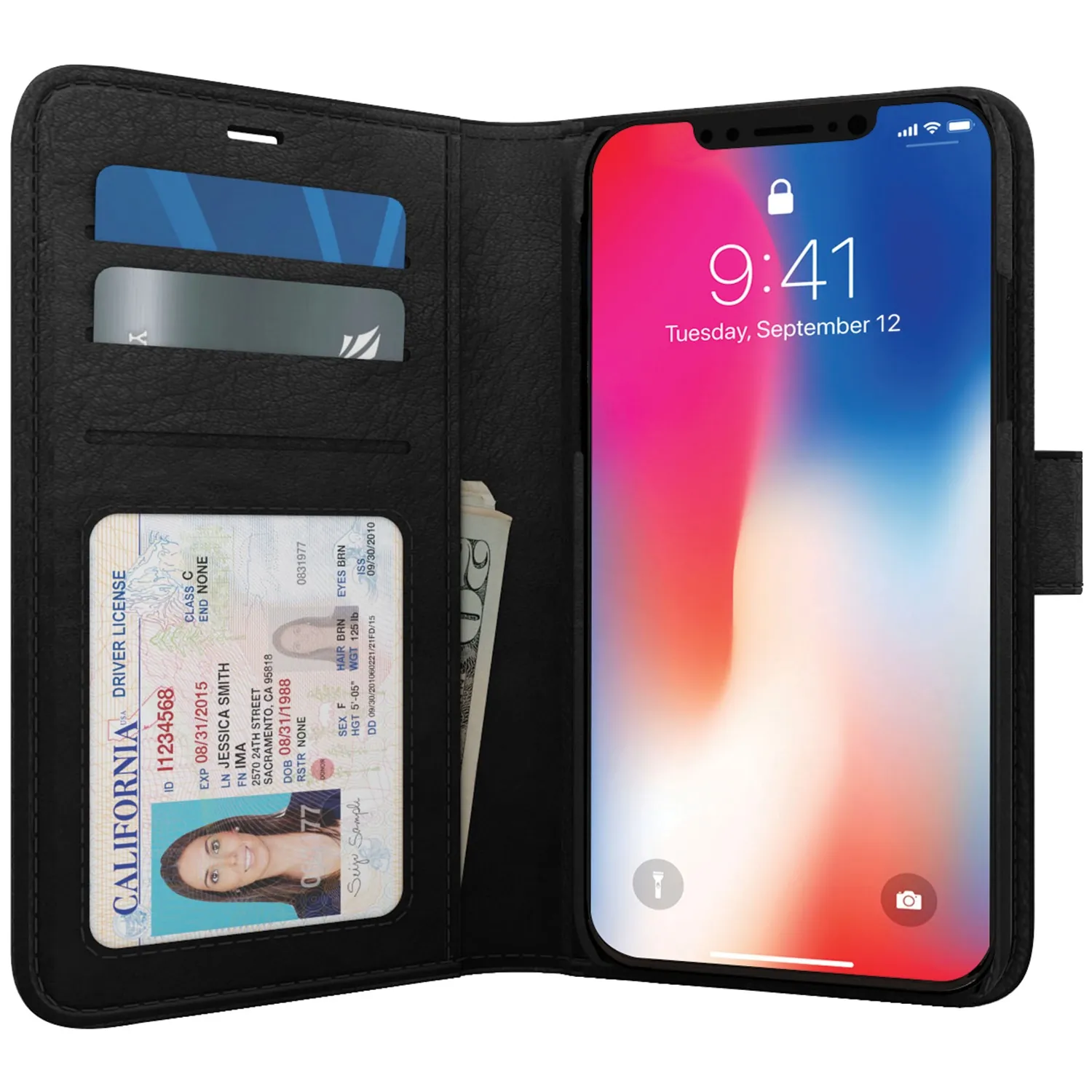 Skech SK81-PB-BLK Polo Book For Iphone Xr Blk