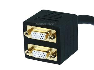 Monoprice 2679 Video Splitter - Vga-m To Vga-f X 2