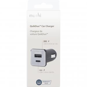 Moshi 99MO022072 Car Charger With 36 W Of Total Power, Fast-charge An 