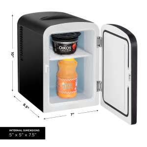 Chefman RJ48-Black Mini Fridge W Warming Black