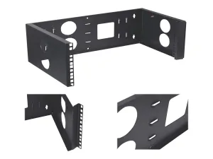 4xem 4XOPENWALL2U Hinged 2u Wall Mount Bracket For Network Equipment