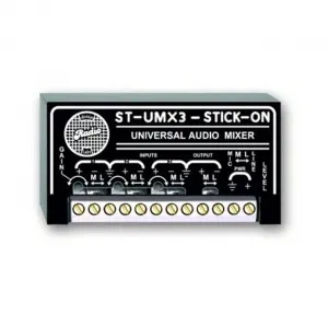 Rdl ST-UMX3 Universal Audio Mixer With 3 Inputs And 1 Output