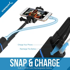 GR-SSTK | Sabrent Bluetooth Selfie Stick with 5200mAh Power