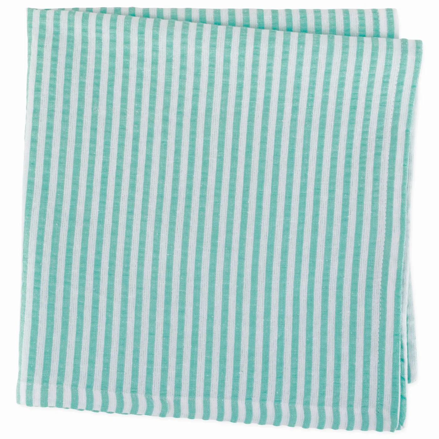 Dii CAMZ38943S Aqua Striped Seersucker Cloth Napkins - Set Of 6 For Di