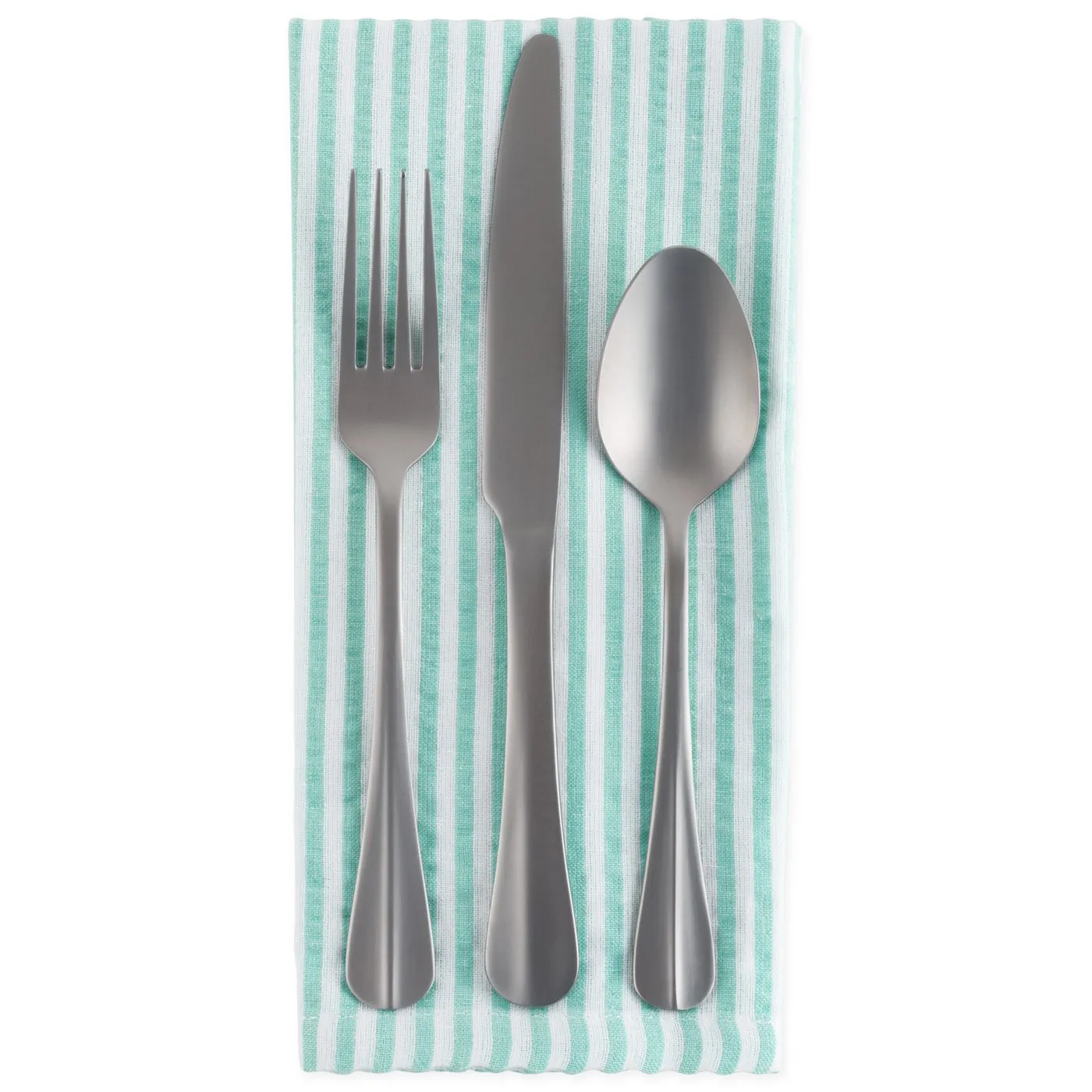 Dii CAMZ38943S Aqua Striped Seersucker Cloth Napkins - Set Of 6 For Di