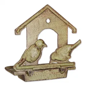 Accent 4506243 Wall-mounted House Design Cast Iron Bird Feeder