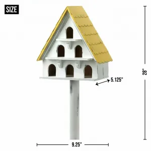 Songbird 14114S Three-story A-frame Wood Bird Condo