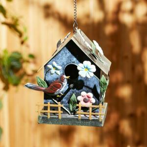 Accent 4506159 Garden Cottage Metal Birdhouse