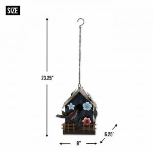 Accent 4506159 Garden Cottage Metal Birdhouse