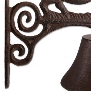 Accent 4506249 Wall-mounted Cast Iron Pig With Wings Bell