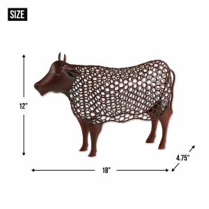 Accent 4506391 Chicken Wire Cow Sculpture